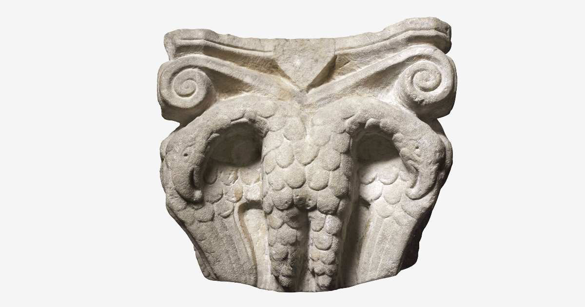S218. Capital with bicephalic eagles | Fondazione Santarelli ...